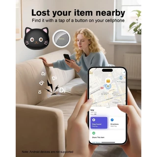 HOCO E91D อุปกรณ์ติดตามแมว กันแมวหาย Apple Find My ไม่ต้องชาร์จ Smart Pet Tracker น้ำหนักเบา 7g ใช้กับ iPhone