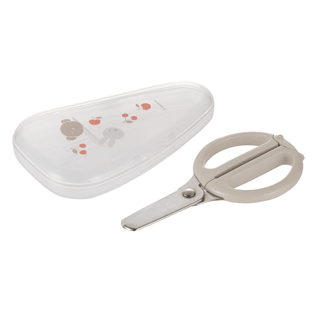 Richell (ริเชลล์) Miffy Food Scissors w/case กรรไกรตัดอาหารเด็กพร้อมกล่อง