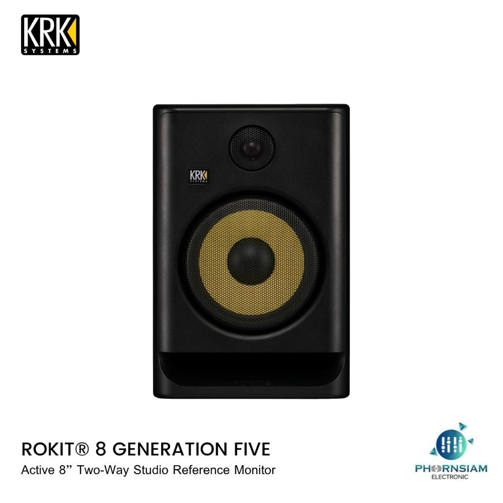 KRK Rokit 8 G5 ลำโพงสตูดิโอมอนิเตอร์ 8 นิ้ว 203 วัตต์ มีแอมป์ในตัว