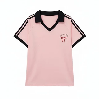 เสื้อปกทรงสเก็ตสวยๆผู้หญิงแฟชั่นมาใหม่ oversize เสื้อผ้าสาวอวบไซส์ใหญ่น่ารักๆ เสื้อยืดแขนสั้นลําลองทรงหลวมสไตล์เกาหลี