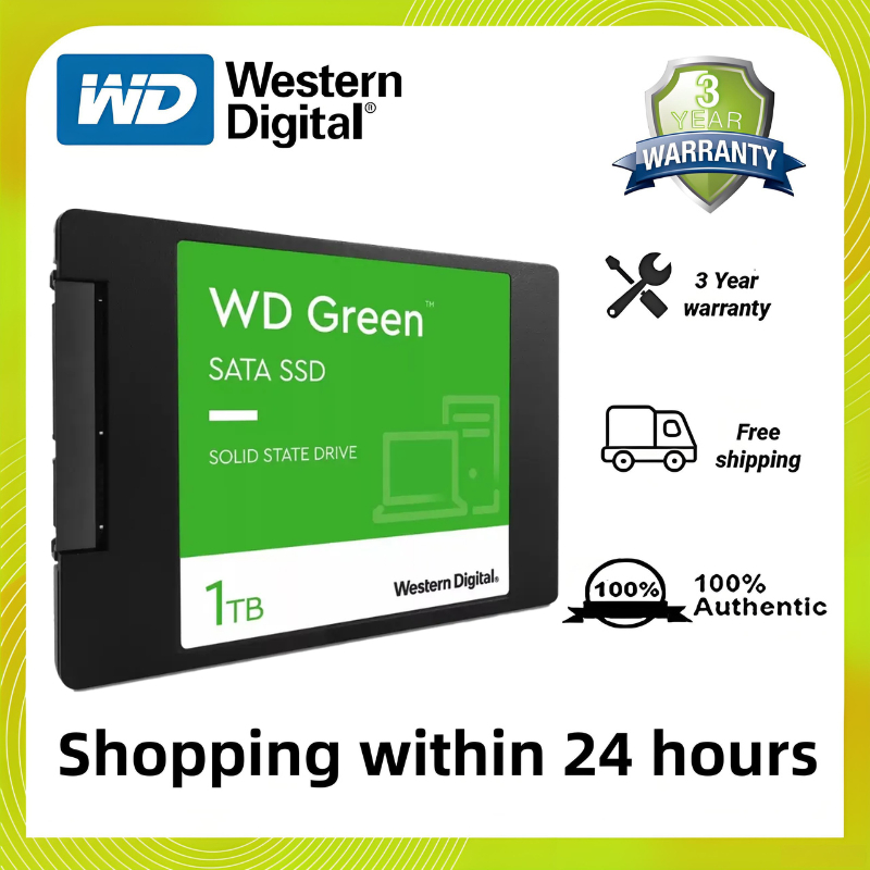 【จัดส่งตลอด 24 】1TB 480GB 240GB Green SSD Solid state drives 6.0Gb/s Internal hard drive SATA3 2.5''