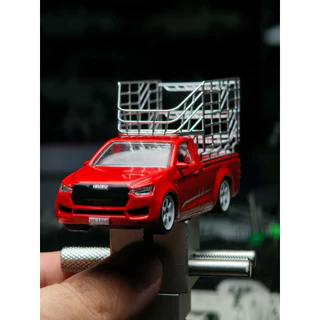 !!ขายเฉพาะ คอก!! โมเดลคอกสูงสีเงินล้วน V.2 สายคลีน 1:64 (ใส่ได้เฉพาะรถดีแม็ก Majorette)