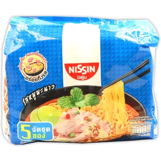 นิสชิน รสหมูมะนาว ขนาด 300 กรัม (60 กรัม X 5 ซอง) - Nissin Moo Manao Flavour