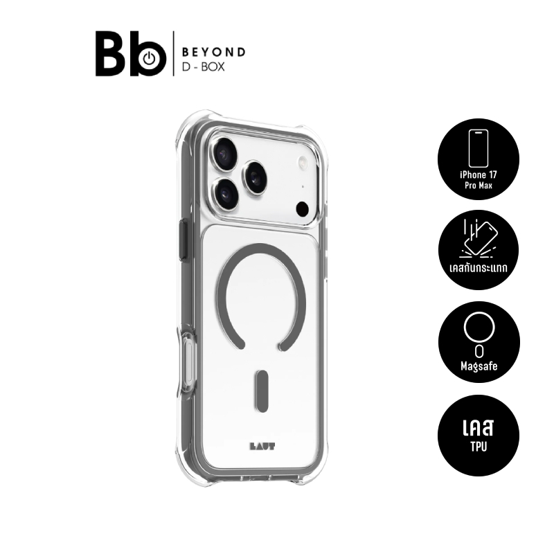 เคส LAUT iPhone 17 Pro Max Aero Protect Magsafe Shadow Grey by BB Beyond D-Box