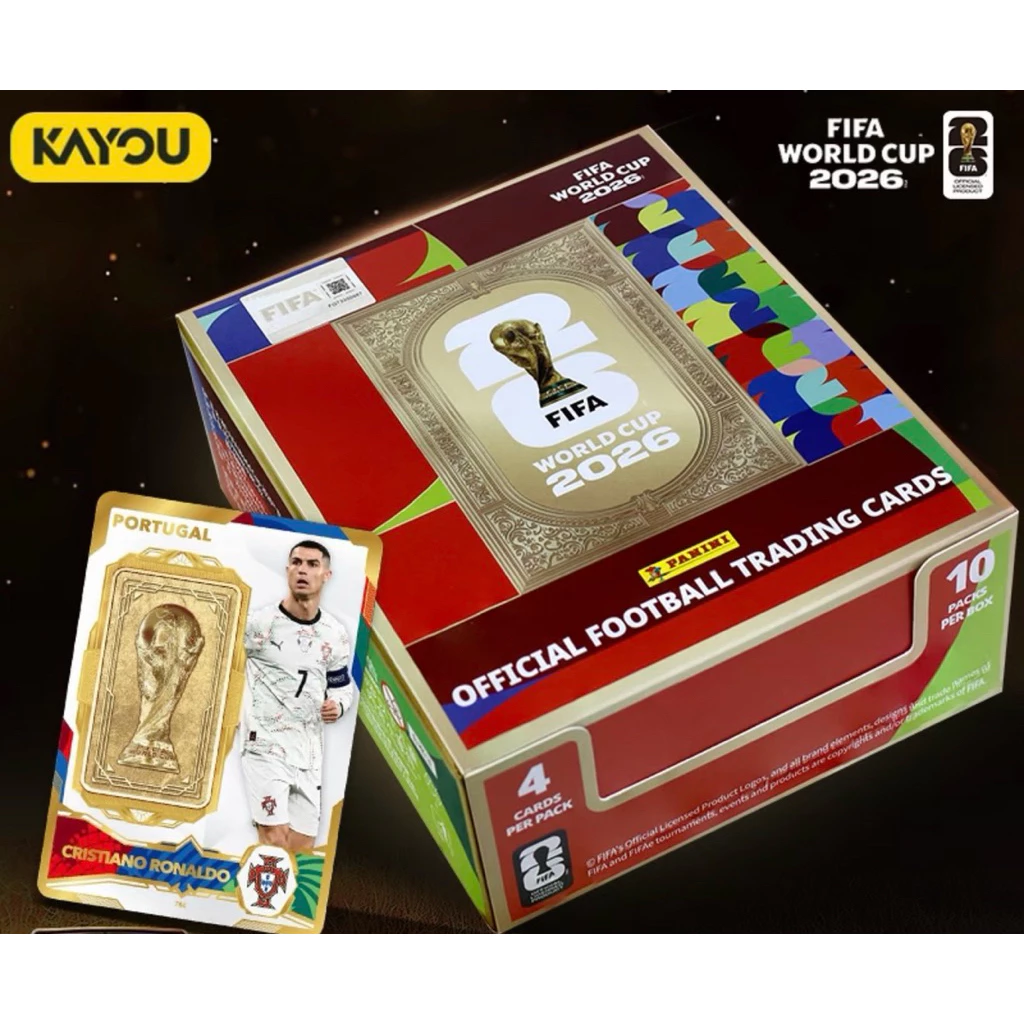 🔥พร้อมส่งจากไทย🔥กล่องแดง Official Panini FIFA World Cup 2026 Football Star TradingCards Genuine Kayou Soccer Memorabilia