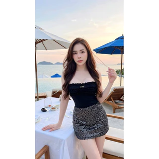 MNV STUDIO งานมาใหม่ เกาะอก บอดี้สูท ผ้าเรย่อน แต่งลูกไม้ แต่งระบายผ้าเรย่อน แต่งอะไหล่LaBelle