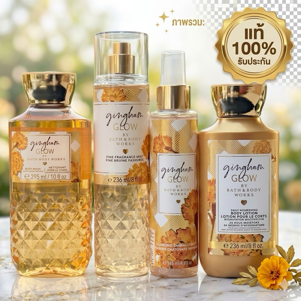 Bath and Body Work Gingham Glow Lotion 236ml. แท้