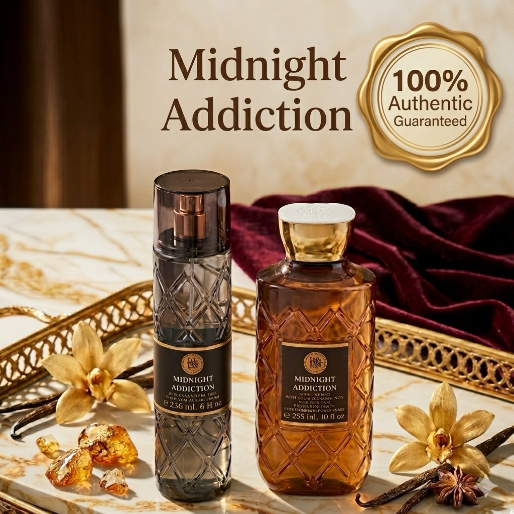 MIDNIGHT ADDICTION  🌸 แท้💯%  bath & body works mist shower