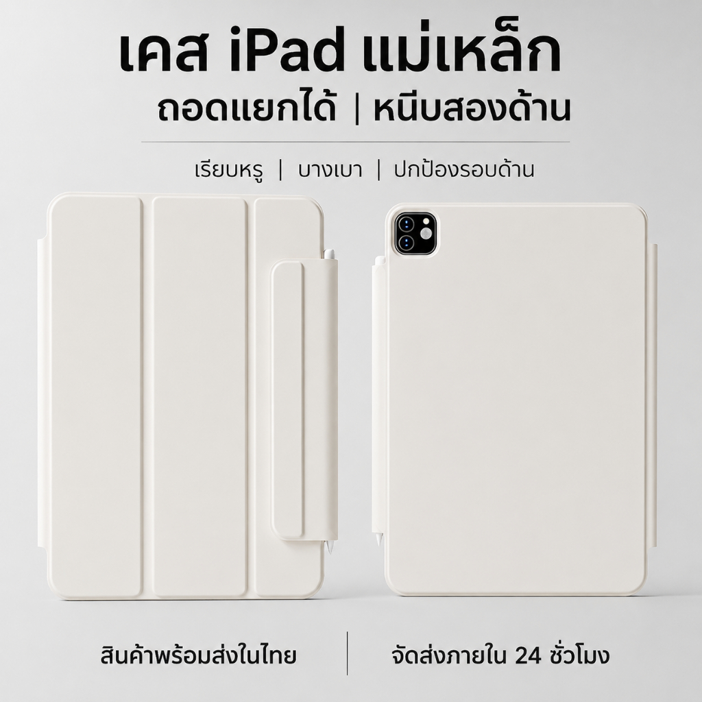 GKABXY™ เคสไอแพด เคสไอแพดแม่เหล็ก for iPad 11/10 Air 4/5/6/7/8 11“/12.9”&Air 4/5/6th 13“/12.9" 1/2 Pro