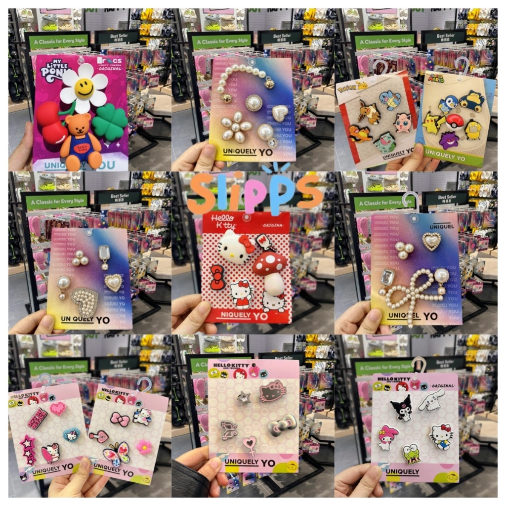 Original charms ตัวติดรองเท้าแตะ การ์ตูน Zootopia 3D น่ารักสุดปัง พร้อมชุดบัวล็อคโลหะ ตกแต่งง่าย ไม่หลุด