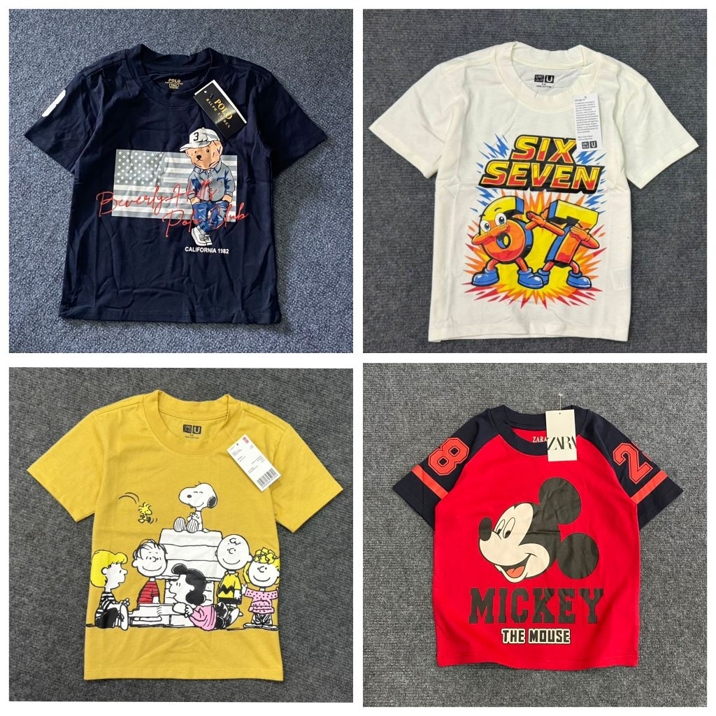 เสื้อยืดเด็ก ผ้าคอตตอน100% ผ้านิ่ม ใส่สบาย