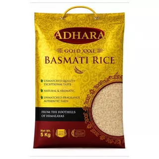 Adhara Gold XXXL Basmati Rice 5 kg อธาราโกลด์ XXXL ข้าวบาสมาติ 5 กก