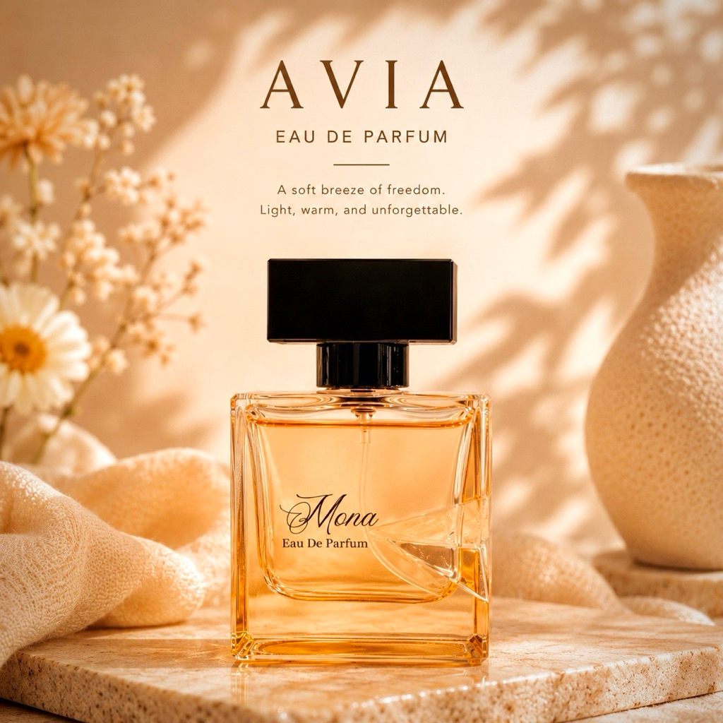Mona parfum กลิ่น AVIA EAU DE PARFUM 30 ml กลิ่นหวานละมุน ดูแพงแบบนุ่มนวล  ฉีดแล้วดูอบอุ่น น่าทะนุถนอม