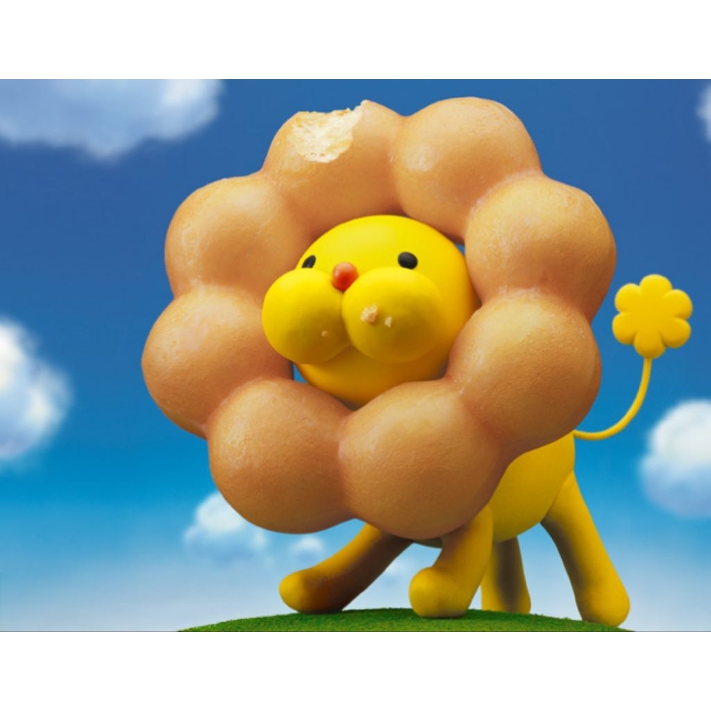 ตุ๊กตา สิงโตโดนัท Pon De Lion Mascots Mister Donuts Japan ญี่ปุ่นมือสอง