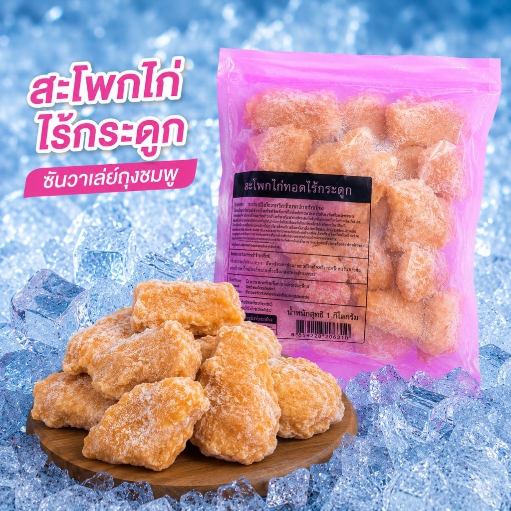 สะโพกไก่ไร้กระดูก สินค้าพร้อมปรุง คุณภาพส่งออก