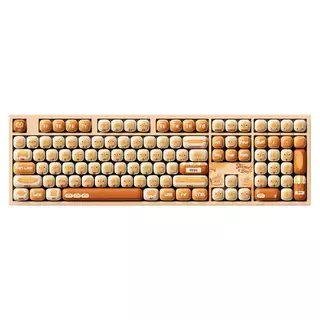 พร้อมส่ง!! คีย์บอร์ด เมาส์ AKKO 5108 V5 Bun Piggy Full Size 100% คีย์บอร์ดขนมปัง ครีมมี่ Mechanical Keyboard T100