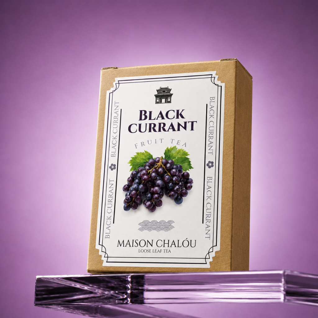 ชาแบล็คเคอร์แรนท์ ชาผลไม้ Blackcurrant Fruit Tea 黑加仑水果茶 ชาผลไม้หอมหวาน ชงร้อน/เย็นได้ ไม่มีคาเฟอีน 10 ถุง 10 bags