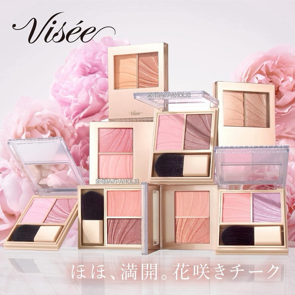 ส่งด่วน 8สี‼️Visee Layered Fleuri Cheek บลัชออน 2 สีใน1ตลับ 5.8g Made in Japan