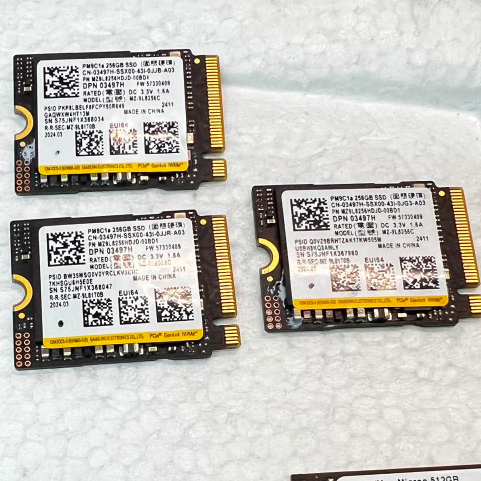 SSD M.2 Samsung Gen4 x4 NVMe PM9C1a 256GB อ6000MB/s 5600MB/s มือสองชั่วโมงการทำงานน้อย ประกันร้าน
