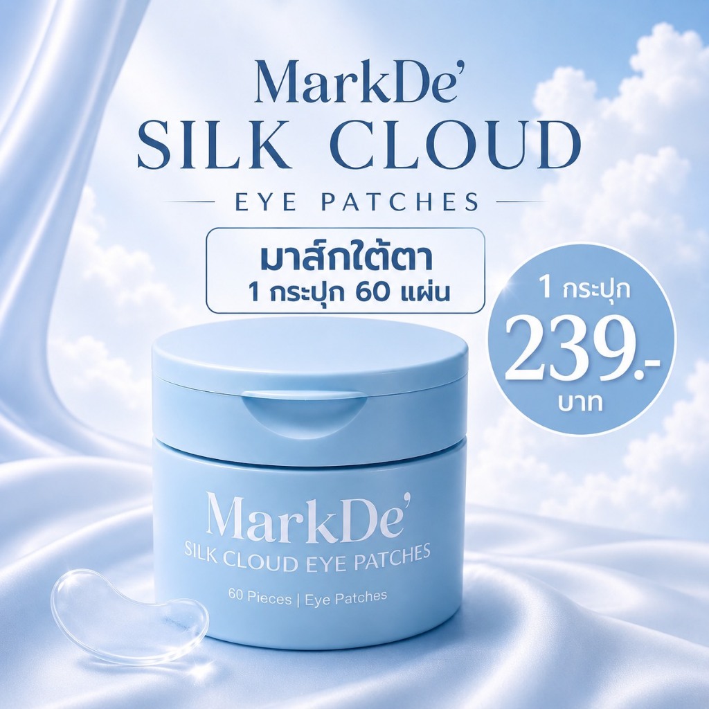 [โปร 1 กระปุก] Mark De' อายแพตซ์ มาสก์รอบดวงตา 1 กระปุก 60 แผ่น