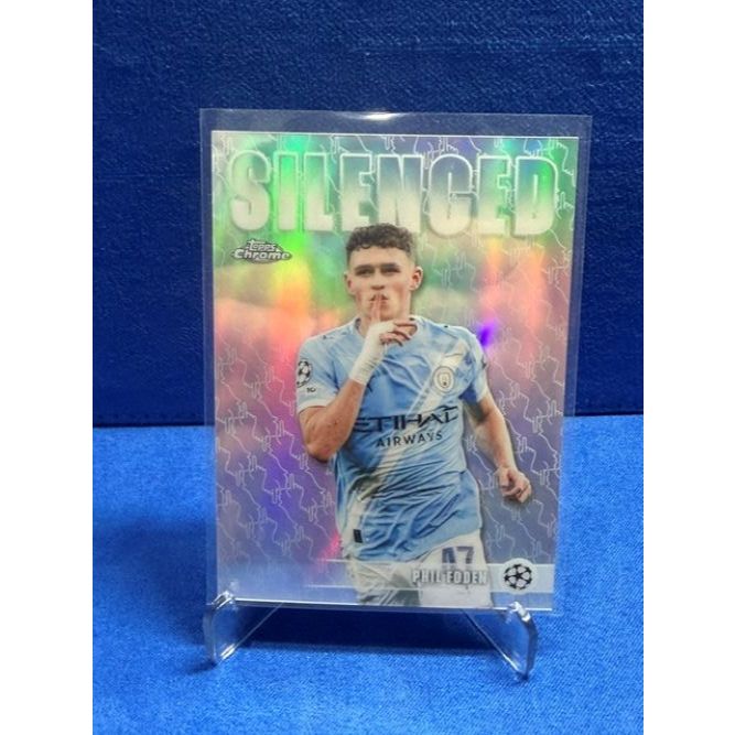 2025-26 Topps Chrome UEFA Phil Foden Silenced