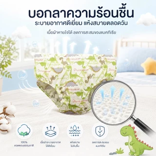 เซ็ตกางเกงในเด็กชาย 5 ตัว ลายไดโนเสาร์! ผ้าฝ้ายนุ่ม ใส่สบาย เอวยืดไม่คับ 1 กล่องครบชุด พร้อมส่ง