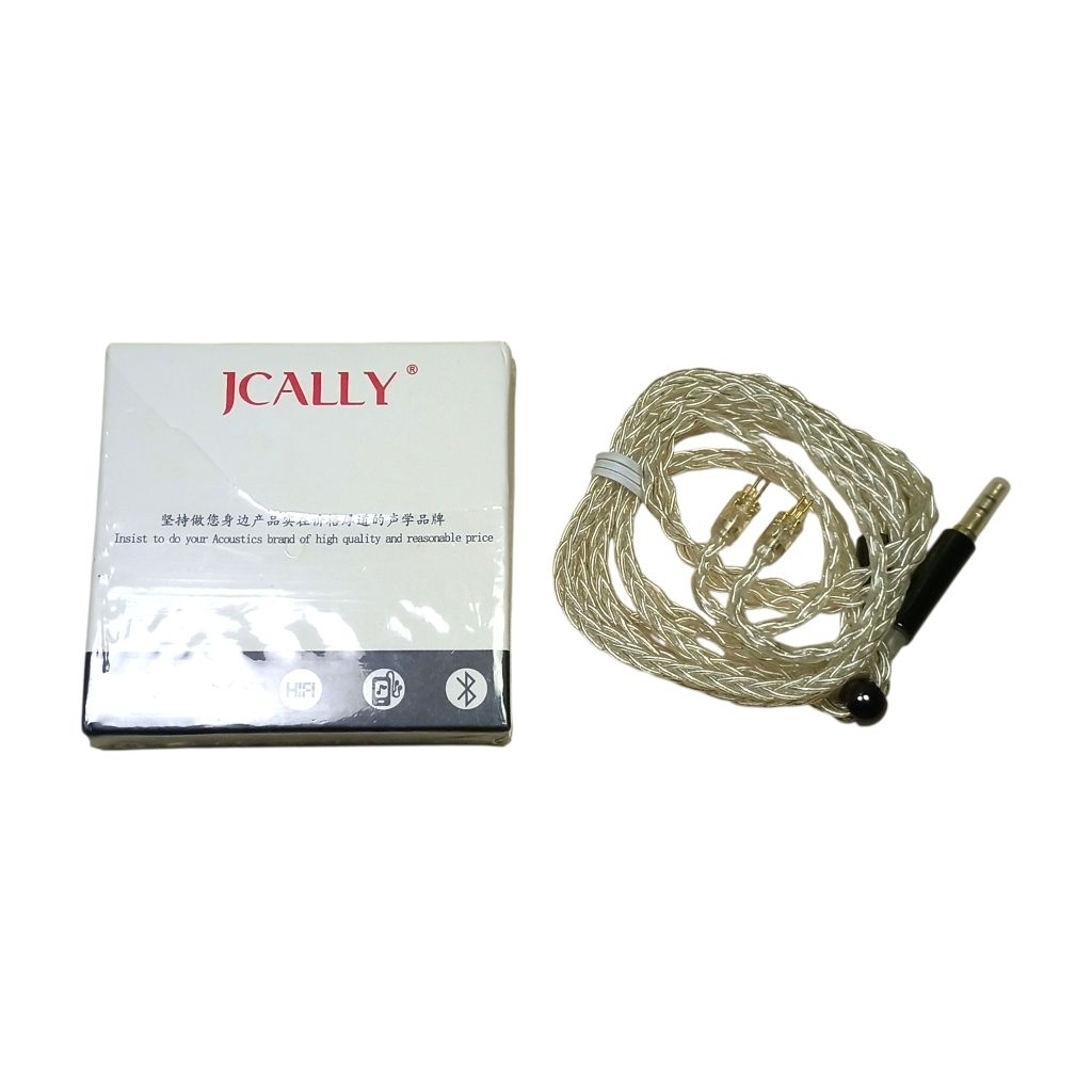 ( ร้านไทย 🇹🇭 พร้อมส่ง ) สายถักหูฟัง 2 Pin ยาว 1.2 เมตร แบรนด์ JCALLY