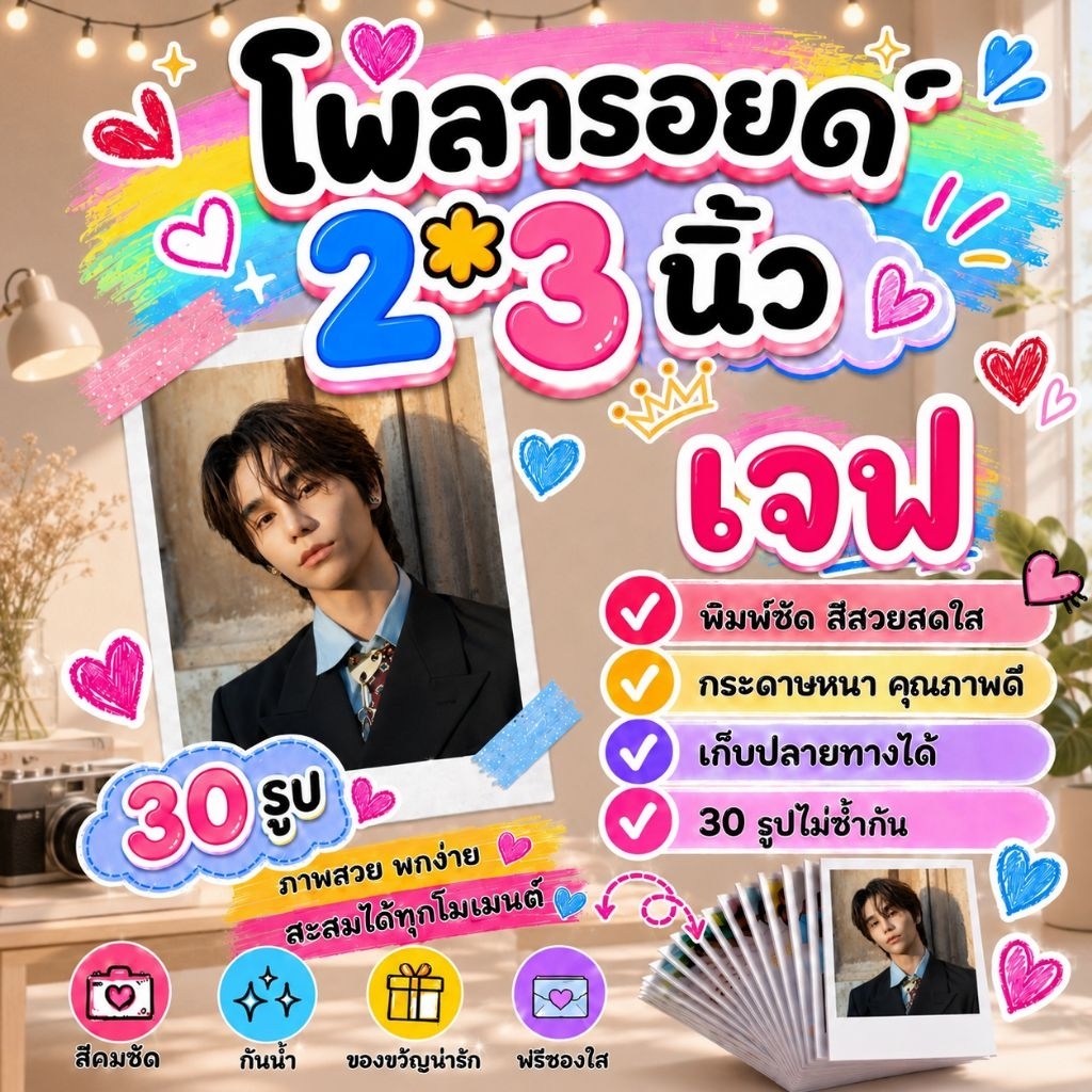 Jeff Satur เจฟ ซาเตอร์ โพลา​รอยด์​ 30​ รูป​