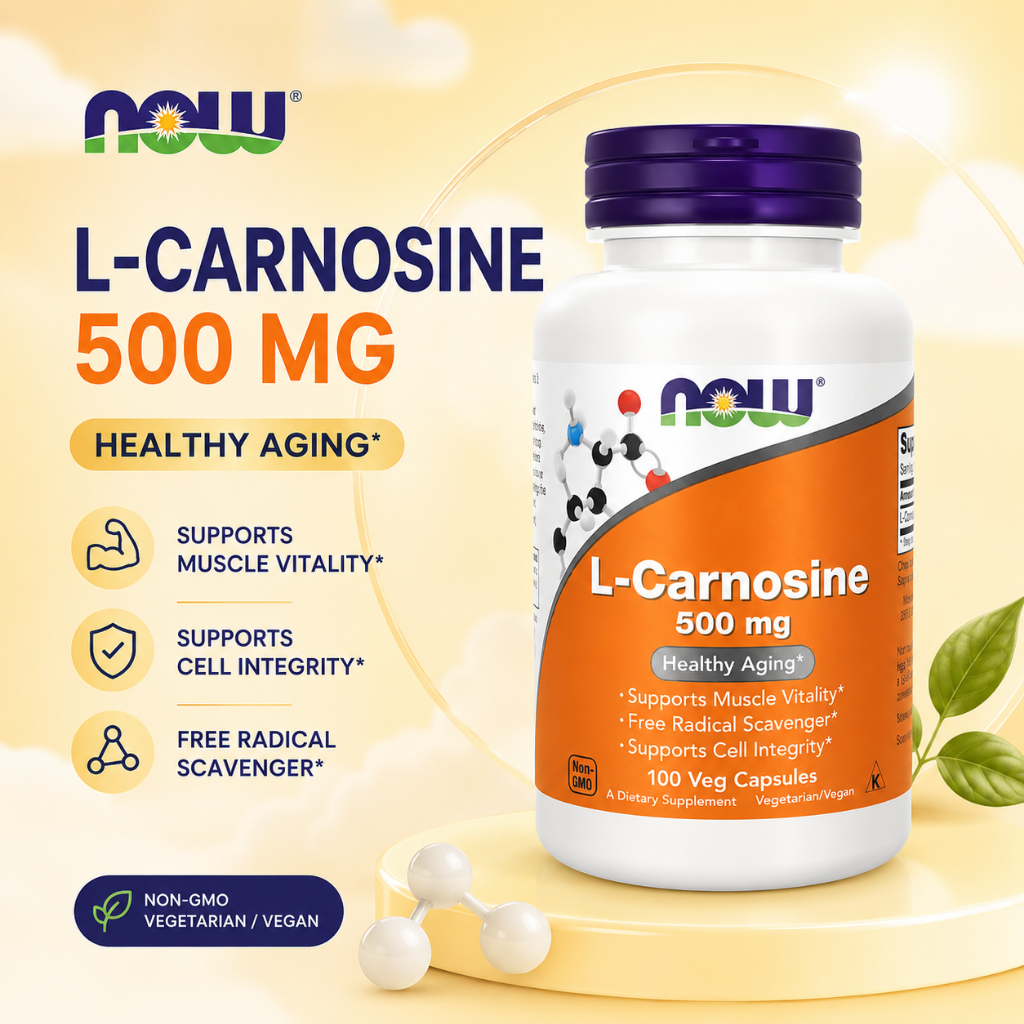 Now Foods, L-Carnosine, 500 mg, 100 Caps