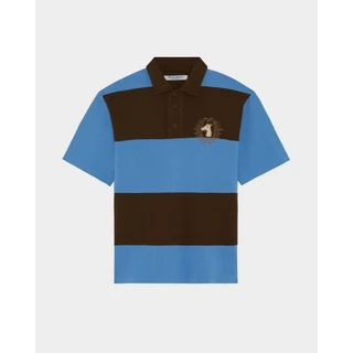 S26MD SMILEYHOUND STRIPED POLO WITH SUMMER CLUB LOGO