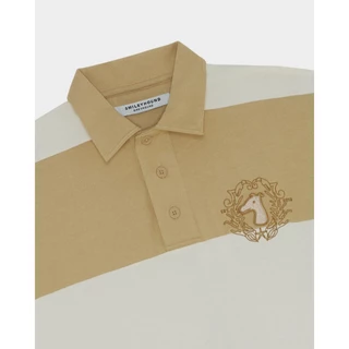 S26MD SMILEYHOUND STRIPED POLO WITH SUMMER CLUB LOGO