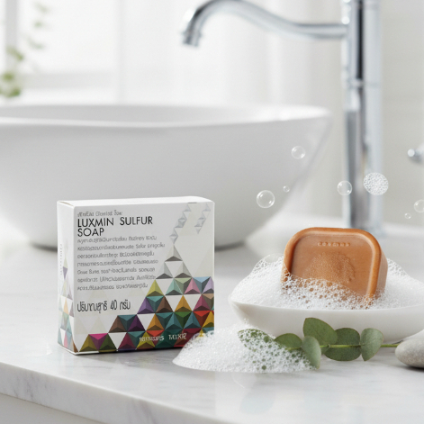 ของแท้100%ถูกที่สุด // สบู่ซัลเฟอร์ // สบู่กำมะถัน // Luxmin Sulphur Soap