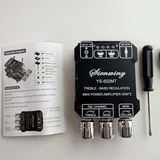 Sienwiny 502MT บอร์ดเครื่องขยายเสียงซับวูฟเฟอร์5.0บลูทูธ บอร์ดเครื่องขยายเสียงสเตอริโอ2.0ช่องกำลังเสียงสูงบอร์ดขยายเสียง