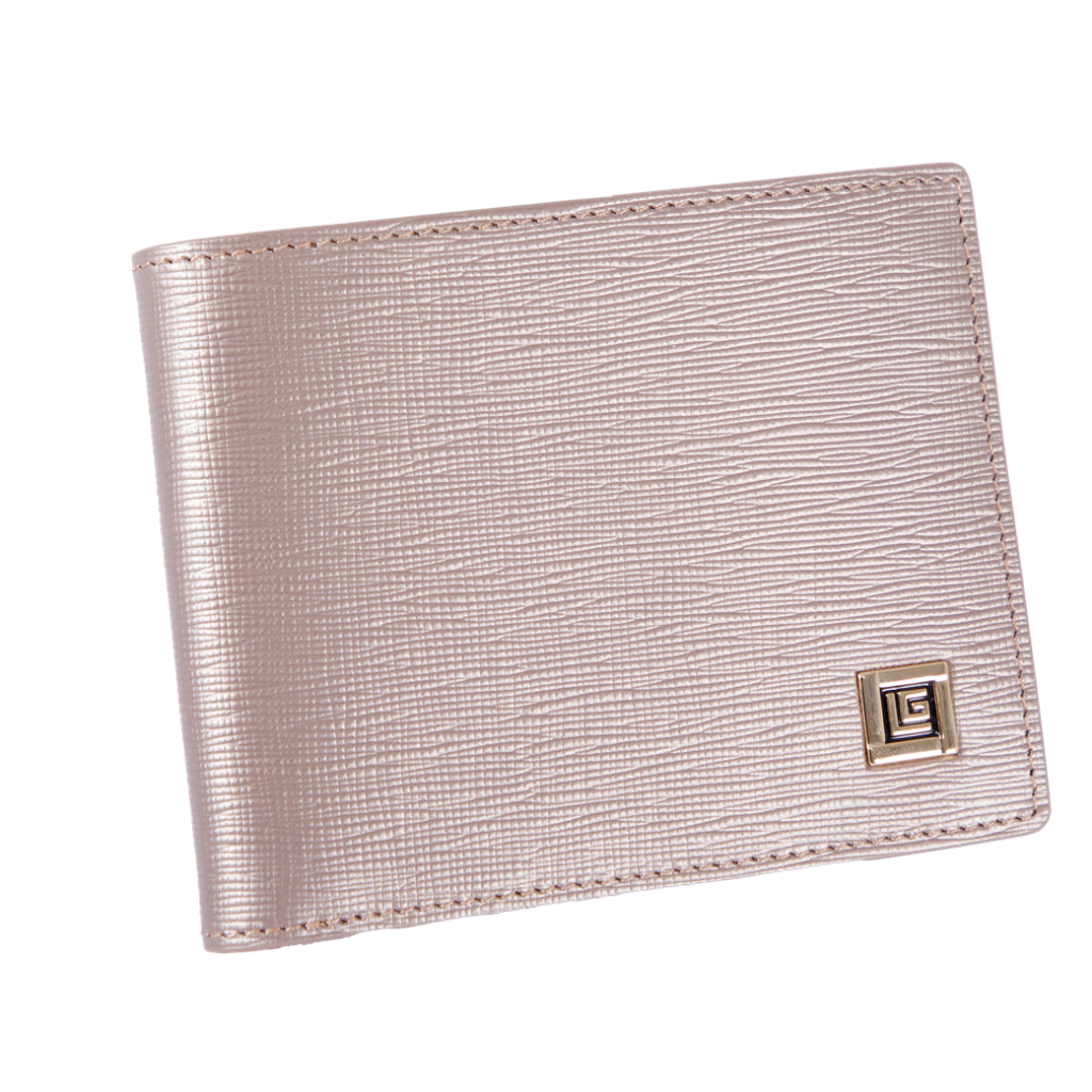 Guy Laroche กระเป๋าสตางค์ผู้หญิง พับสั้น 6 CARD สีน้ำตาลอ่อน รุ่น AGP08156W5BRS