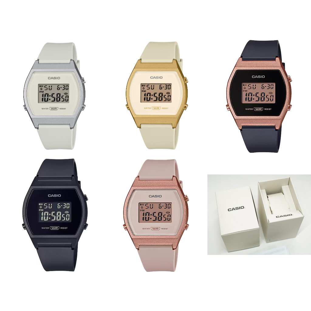 แท้ศูนย์  นาฬิกาข้อมือ  Casio Digital LW-204 LW-205 LW-205H Series ประกันศูนย์ 1 ปี (กล่องคลีม)