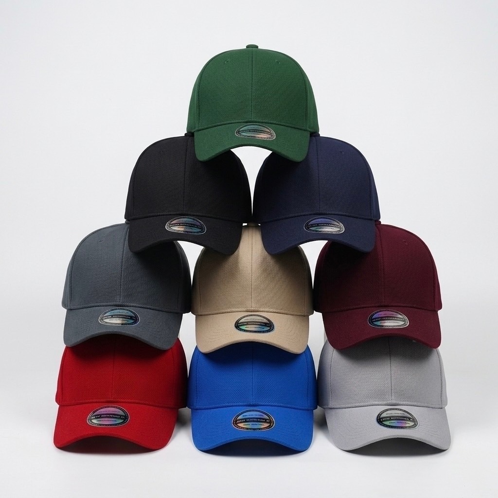 หมวกแก๊ป สีพื้น ทรงเบสบอล รุ่น 9 สี  สายยางยืด ผ้าคอตตอน ปรับสายได้ Cap Ins Cotton หมวกแฟชั่น