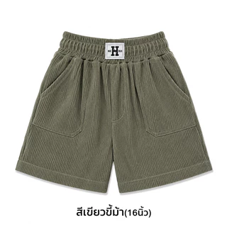 กางเกงลูกฟูก ขาสั้น ขายาว ขาจั้ม เอวสูงสําหรับผู้หญิง เนื้อผ้านุ่มสบาย