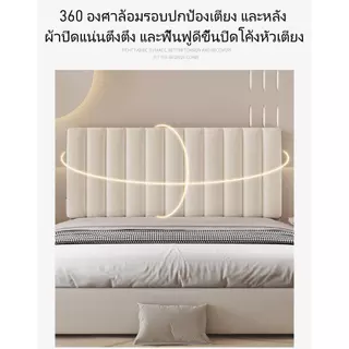 ป้องกันการชนกันหัวเตียงปกอ่อนหนาข้างเตียงสําหรับ1.2/1.5/1.8/2เมตร/2.2เมตรหัวเตียงปกเป็นมิตรกับผิวความรู้สึกระดับไฮเอนด์เ