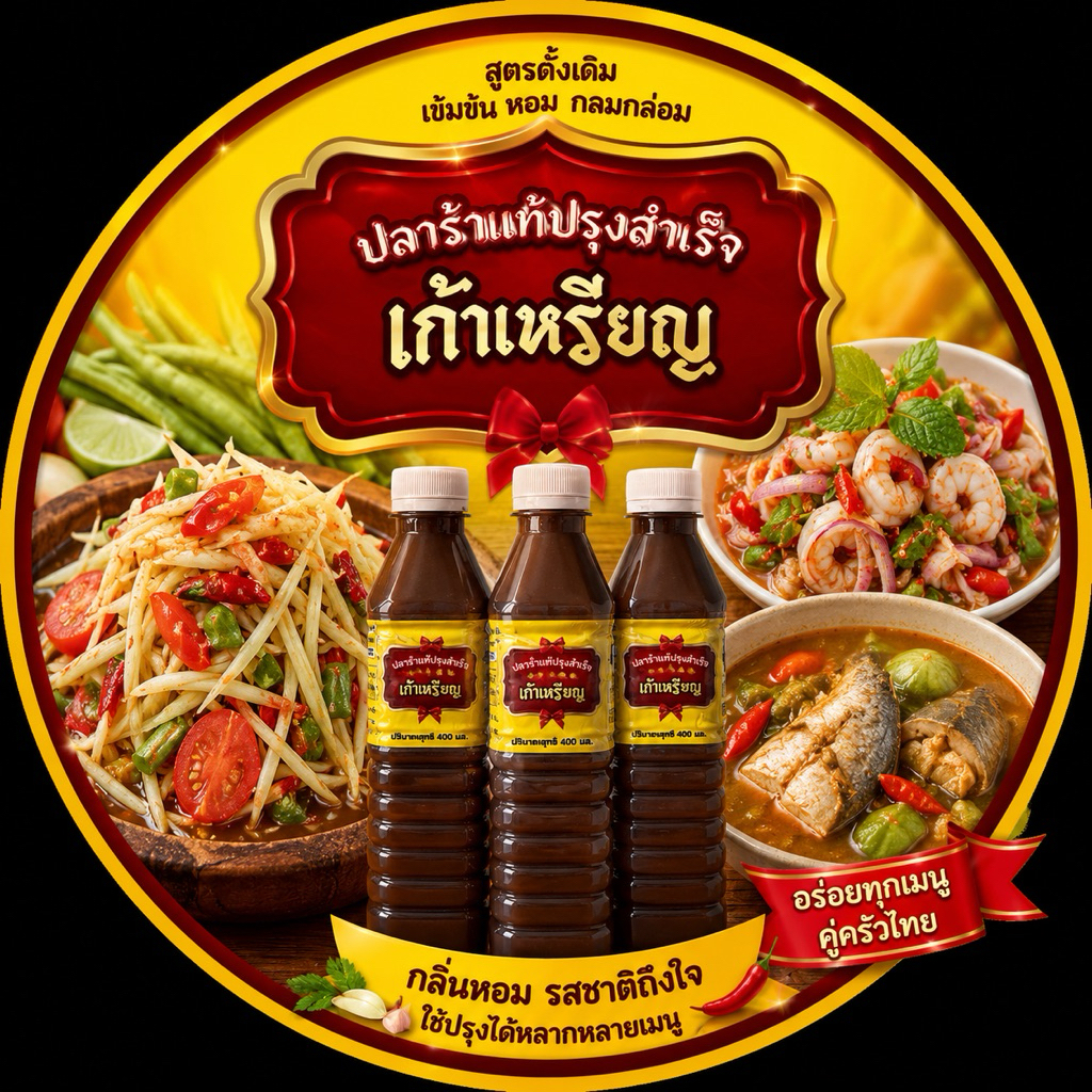 ปลาร้าเก้าเหรียญ 3 ขวด