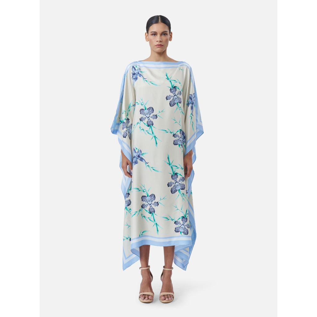 Leela Scarf Kaftan - Beige Color