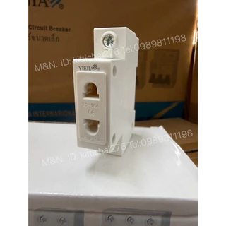 AC-30-3P , AC-30 2P , AC-30 5P เต้ารับ 16A 250VAC ติดตู้คอนโทรล แบบยึดรางปีกนก เต้ารับตัวเมีย สินค้าพร้อมส่ง