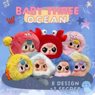 (จุ่มเดี่ยว)(📍พร้อมส่งในไทย) กล่องสุ่ม Baby Three สัตว์ทะเล