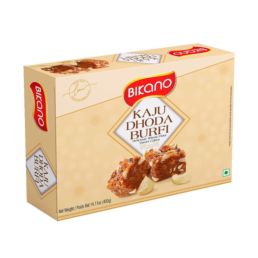 BIKANO DHODA BURFI 400G // ขนมแป้งสาลีหวานเลิศรส 400G