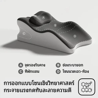 หมอนรองคู่รักอเนกประสงค์ พนักพิงขนาดใหญ่ รองรับเอว พร้อมรองคอ หมอนหนุน Memory Foam หมอน