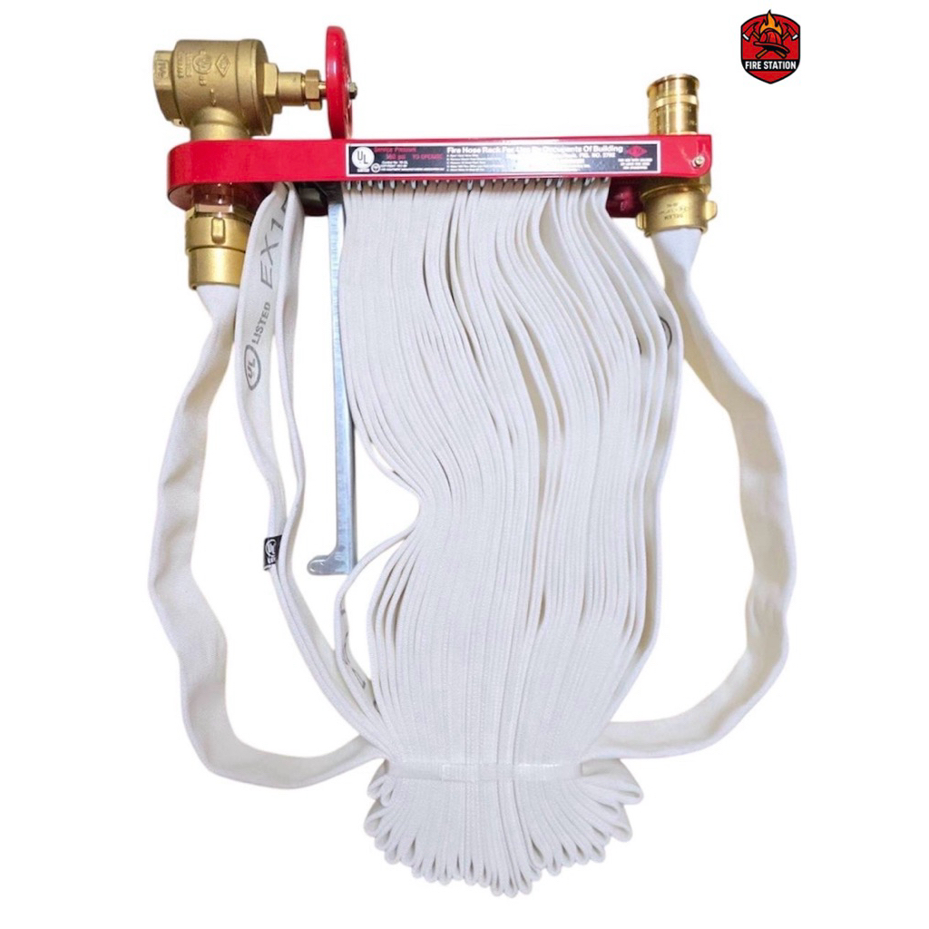 “Hose Rack Set” ชุดโฮสแร็คแขวนสายดับเพลิง ขนาด 1.5”x 30M พร้อมอุปกรณ์ (มาตรฐาน UL)