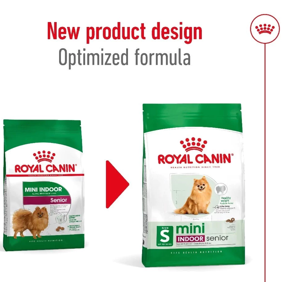 Royal Canin Mini Indoor Senior 3kg อาหารเม็ดสุนัขสูงวัยพันธุ์เล็ก เลี้ยงในบ้าน อายุ8ปีขึ้นไป