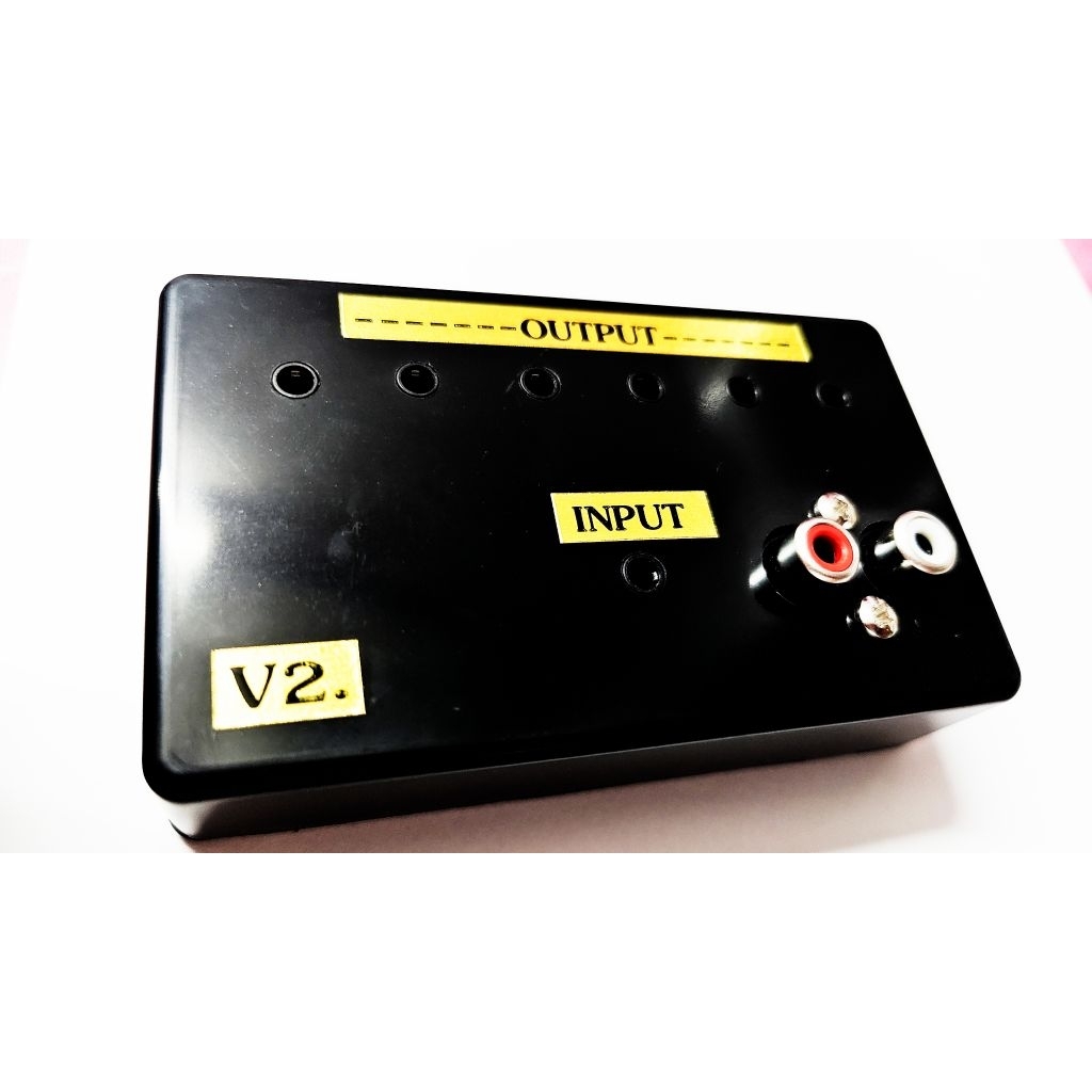 Aux V2. NEW.  input aux/rca. output aux 6ช่อง