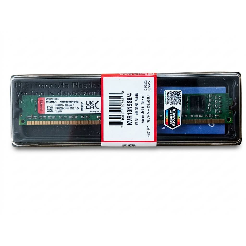 [New ของใหม่]DDR3 4G BUS 1333 Kingston รุ่น KVR13N9S8/4 มี 8 ชิป ตัวเตี้ย ประกัน SYNNEX