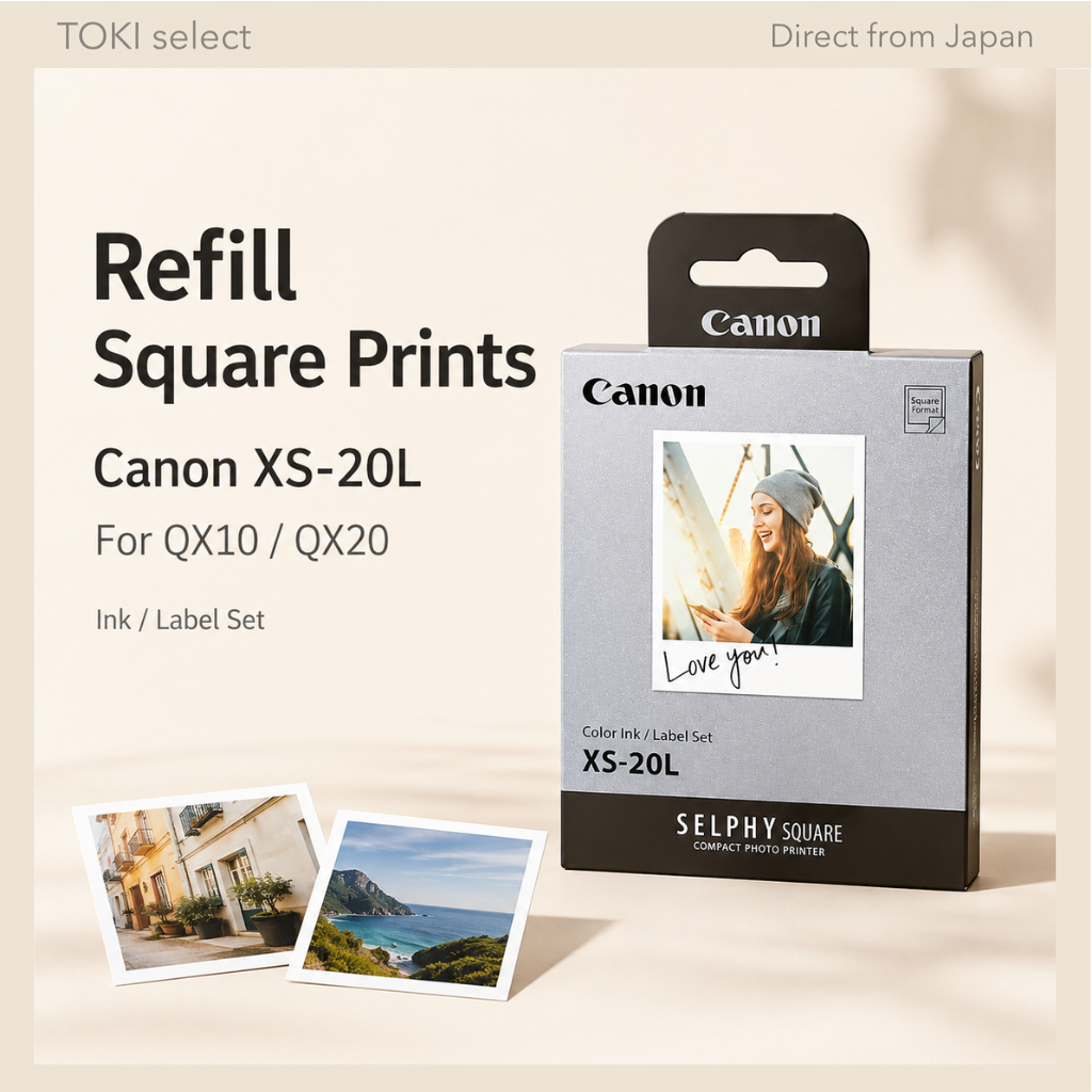 Canon SELPHY SQUARE XS-20L Color Ink Label Set For QX10 QX20 Photo Printer