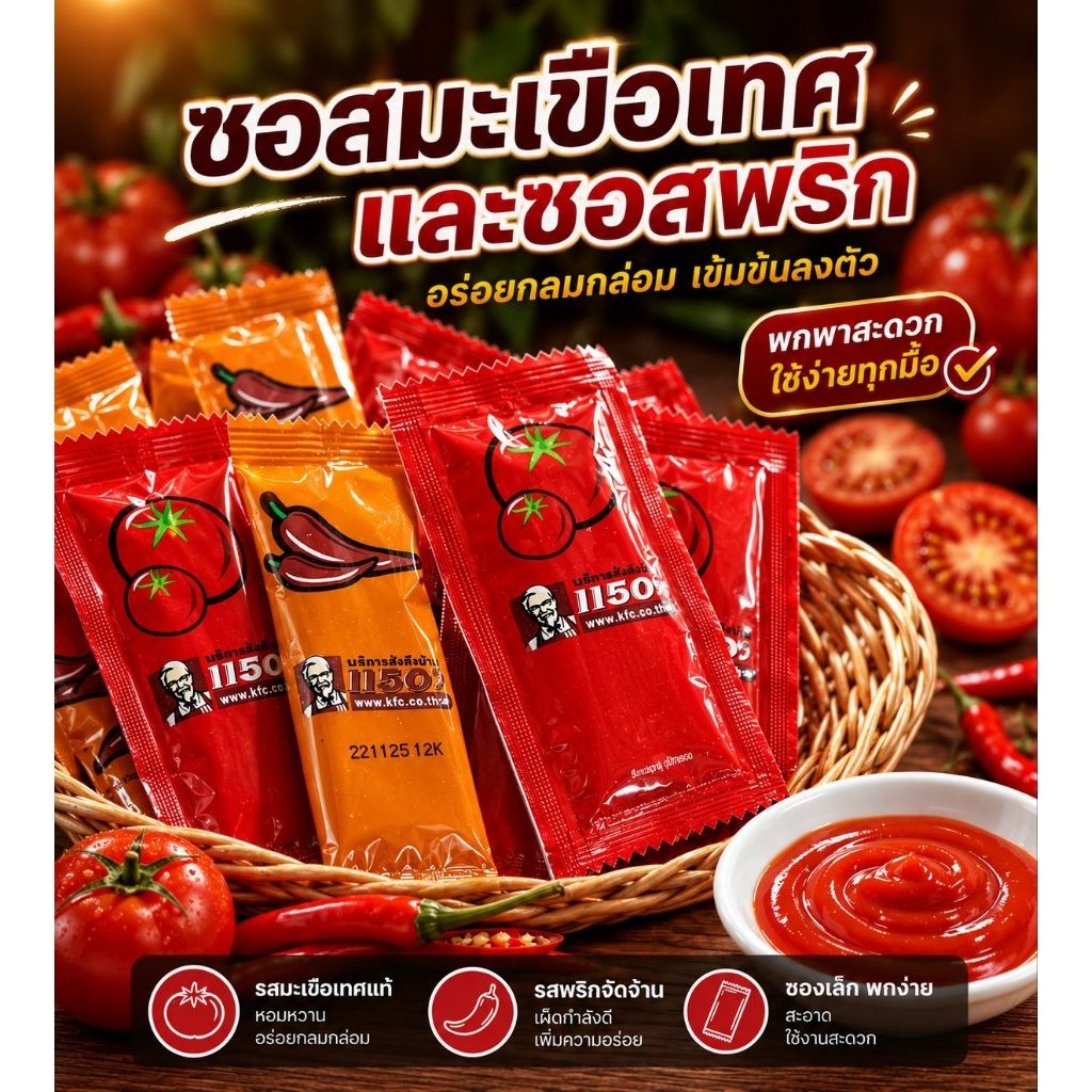 ซอสมะเขือเทศKFCแบบซอง